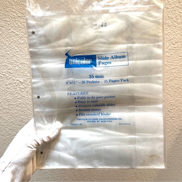 Slide Protection Pages. 9x11 with 20 pockets. 14 new pages. 35mm film - Picture 1 of 6